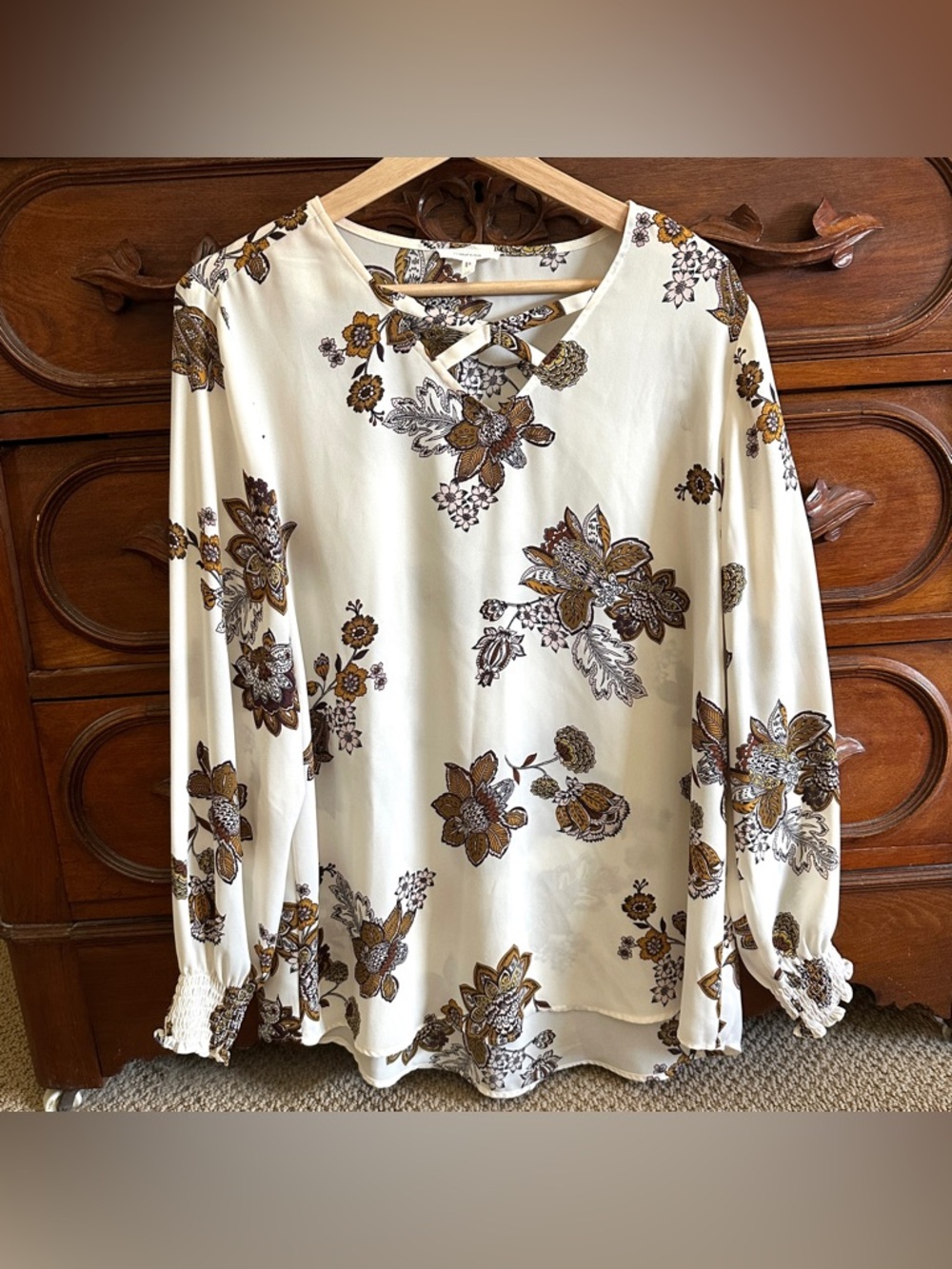Maurice’s floral tunic blouse - Picture 3 of 9